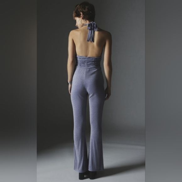 UO Silence + Noise Aston Sparkly Halter Jumpsuit - Picture 3 of 13